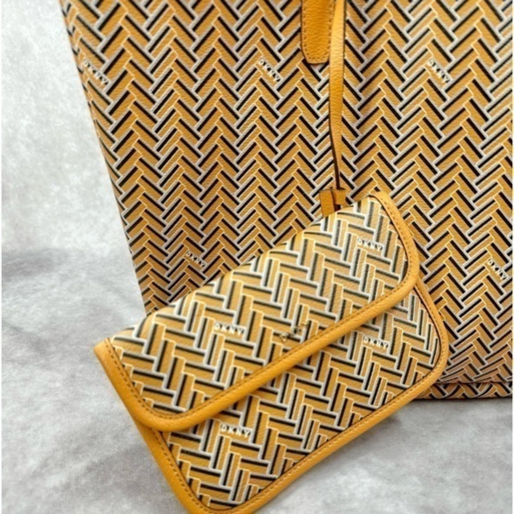 DKNY tote and wallet set